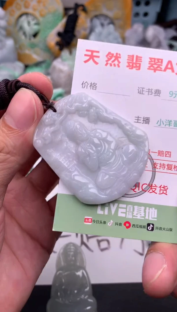 翡翠未镶嵌吊坠(不含链)1