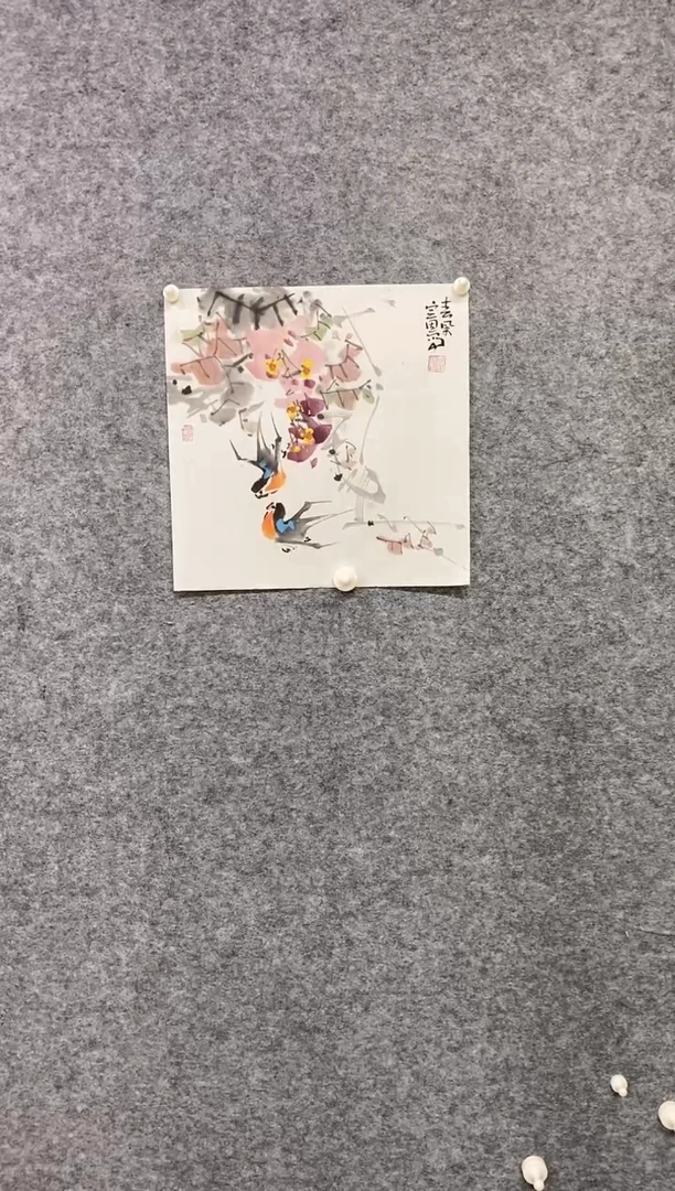 国画尚定固国画作品