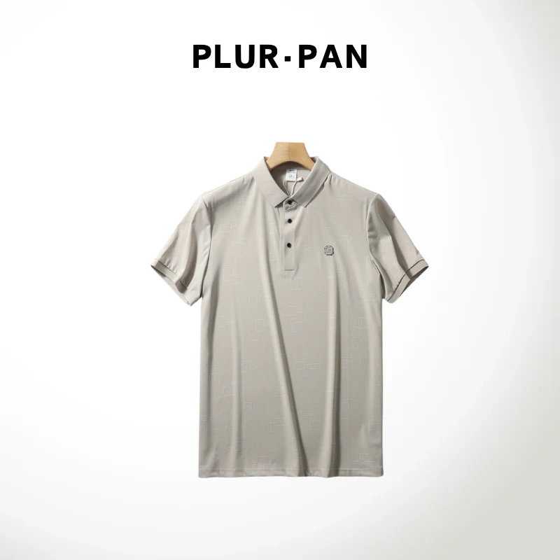 PLUR·PAN高端品质男士舒适商务休闲短袖polo衫