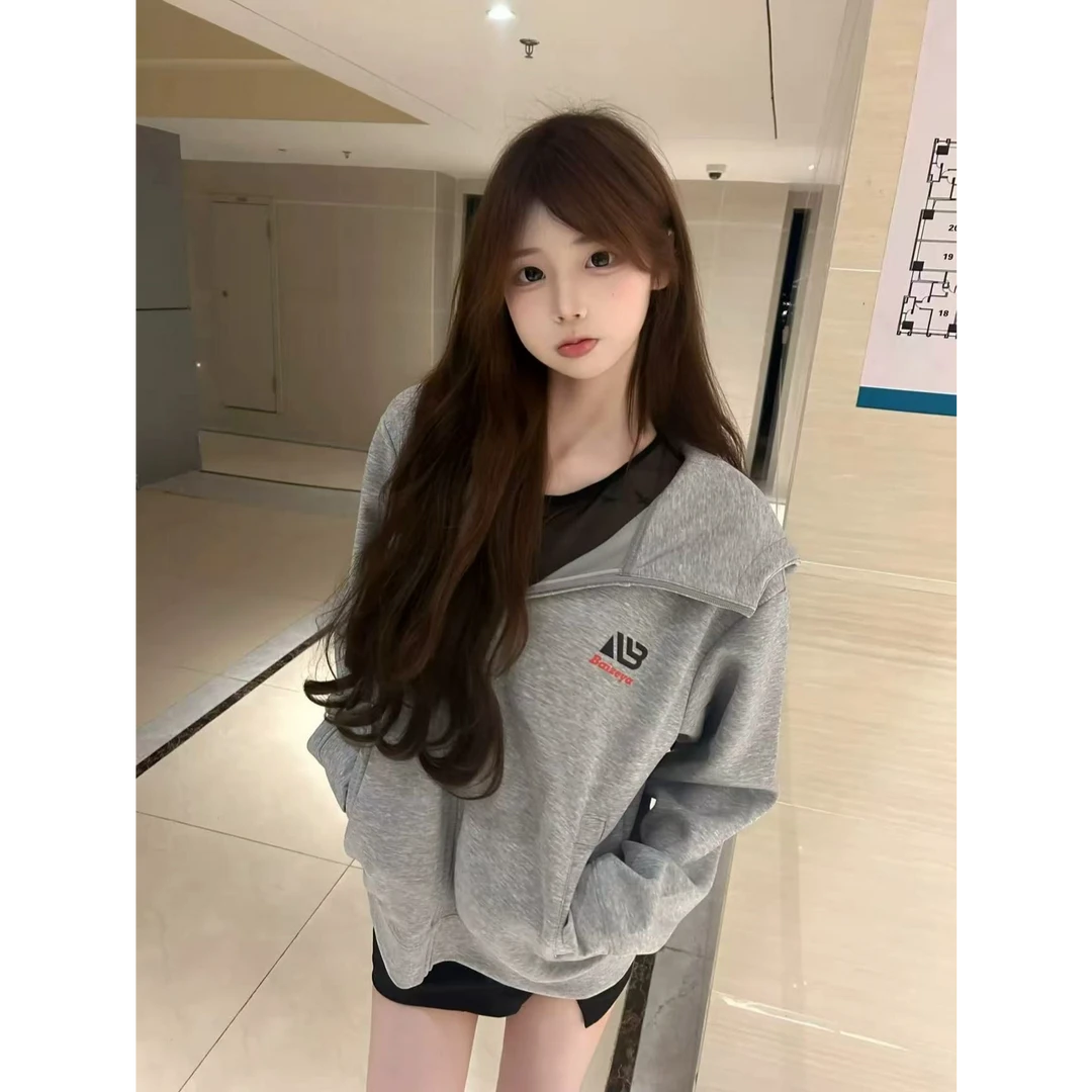 卫衣男款美式高街秋冬新款拉链连帽独特超好看情侣款长袖开衫外套
