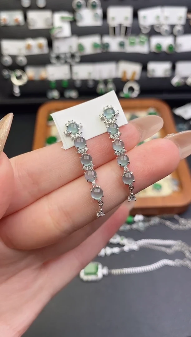 银S925镶嵌戒指翡翠0