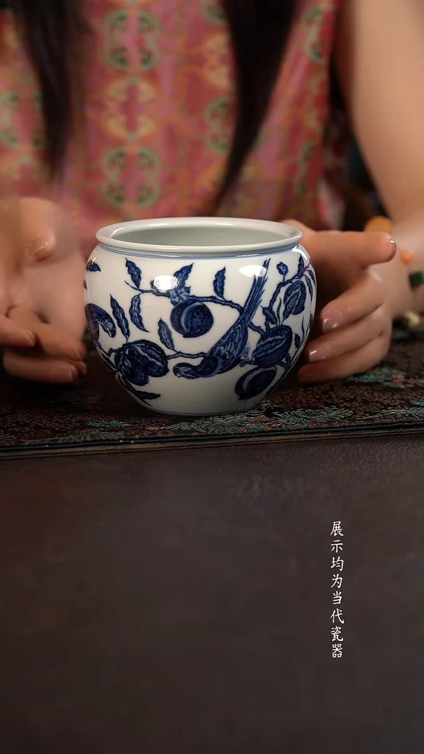 研山琢器鹦鹉水洗