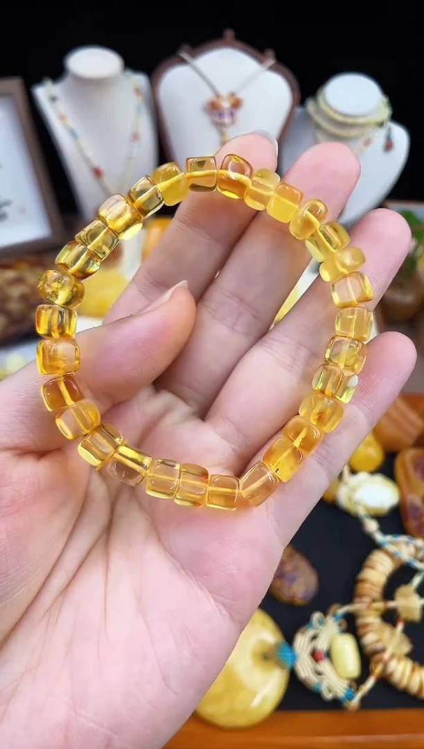 琥珀未镶嵌珠宝奇石柒月