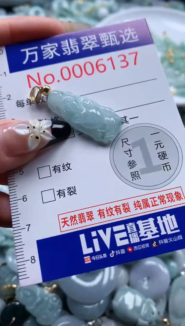 翡翠未镶嵌颈饰6137