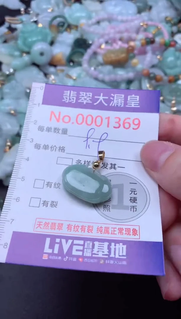 吊坠(不含链)未镶嵌翡翠1369
