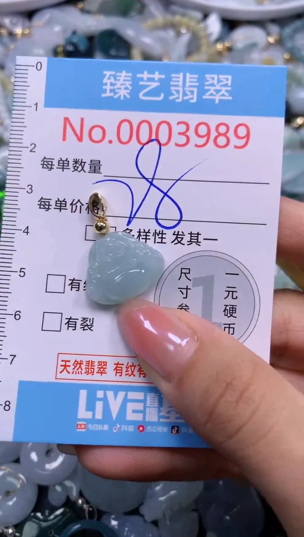 颈饰未镶嵌翡翠3989