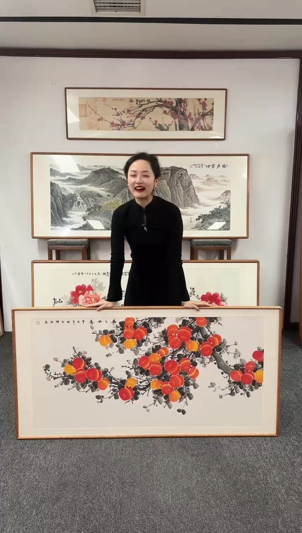 国画事事如意 155*78 陈浩