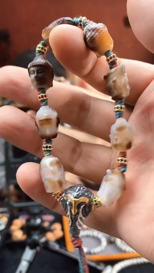 【闪购商品】玛瑙/玉髓157银S925镀金镶嵌0204-