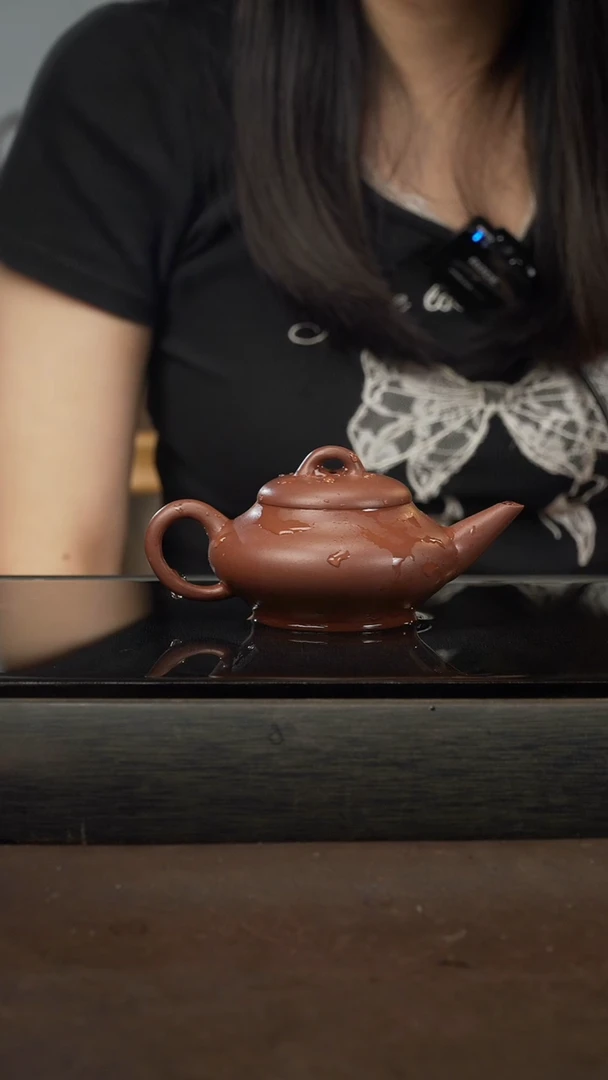 茶壶紫砂12，水平，紫泥，150cc