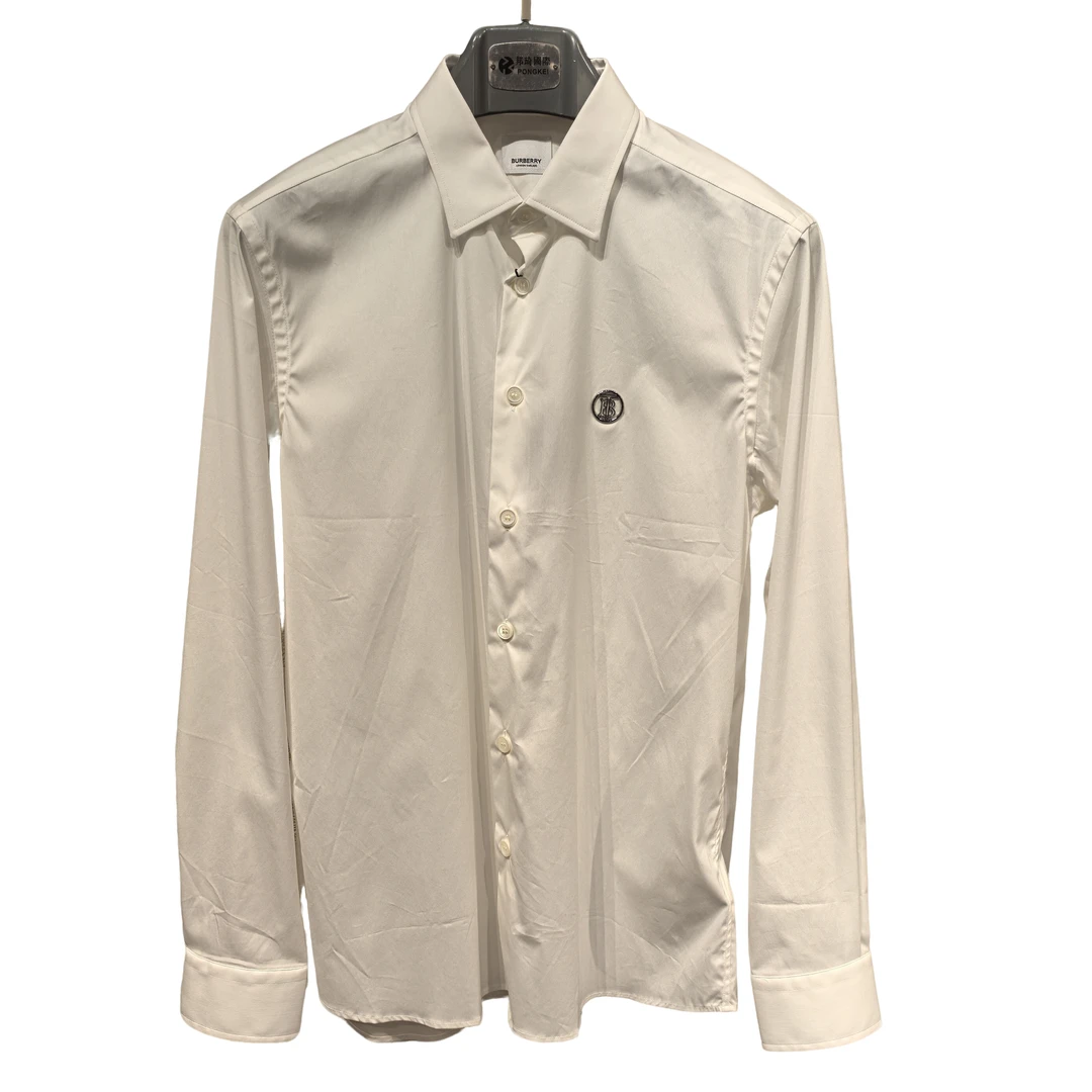 全新未使用 博柏利/BURBERRY 白色长袖衬衫 8042771