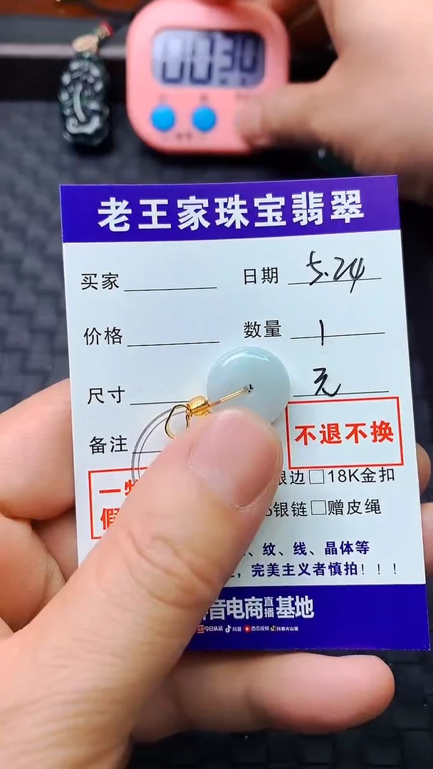 翡翠未镶嵌颈饰牌子