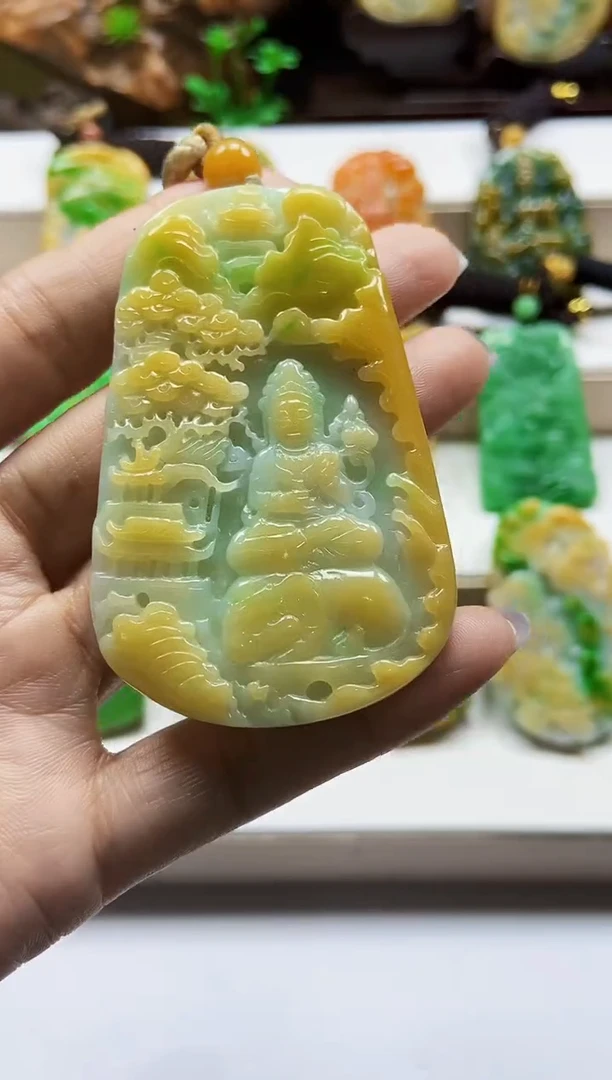 颈饰未镶嵌翡翠翡翠A货