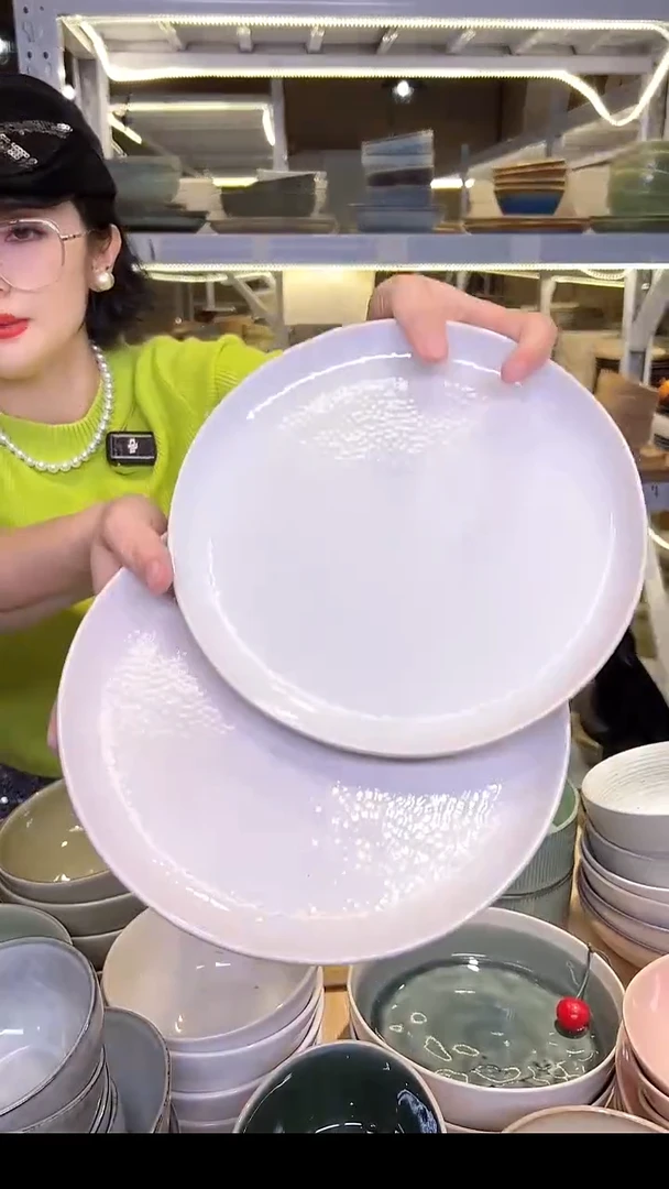 瓷331外贸尾货高温釉下彩陶瓷餐具默认微瑕