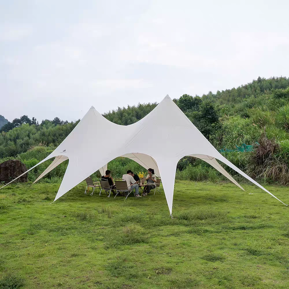 昌足户外露营万重山天幕帐篷遮阳棚大型营地遮阳巨型云顶双峰三峰