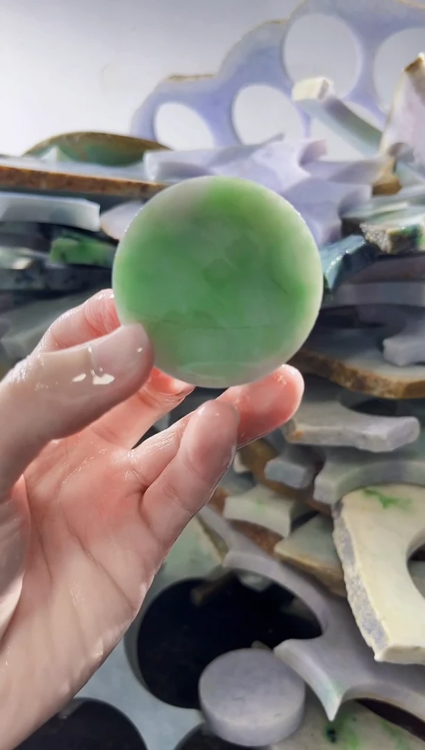 裸石翡翠缅甸翡翠A货文5952