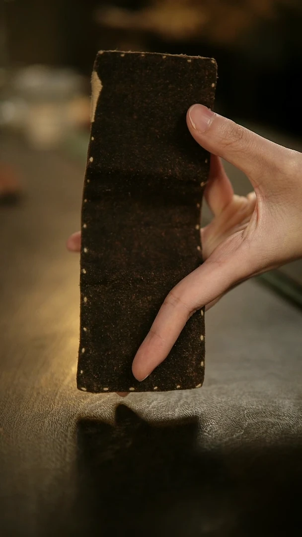 香云纱柞蚕丝双面手工茶巾