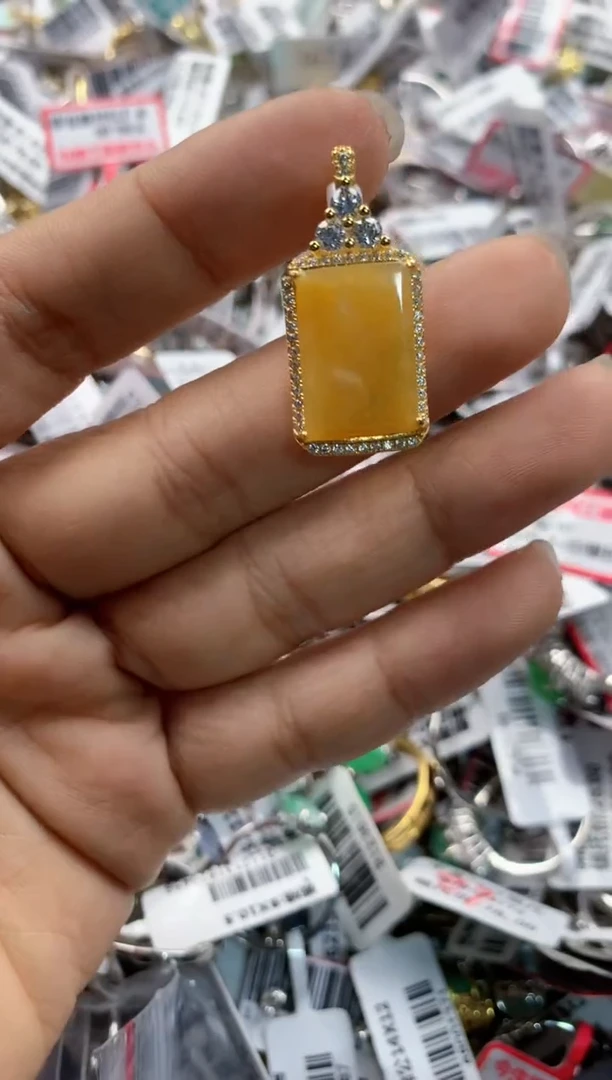 银S925镶嵌戒指翡翠11      8