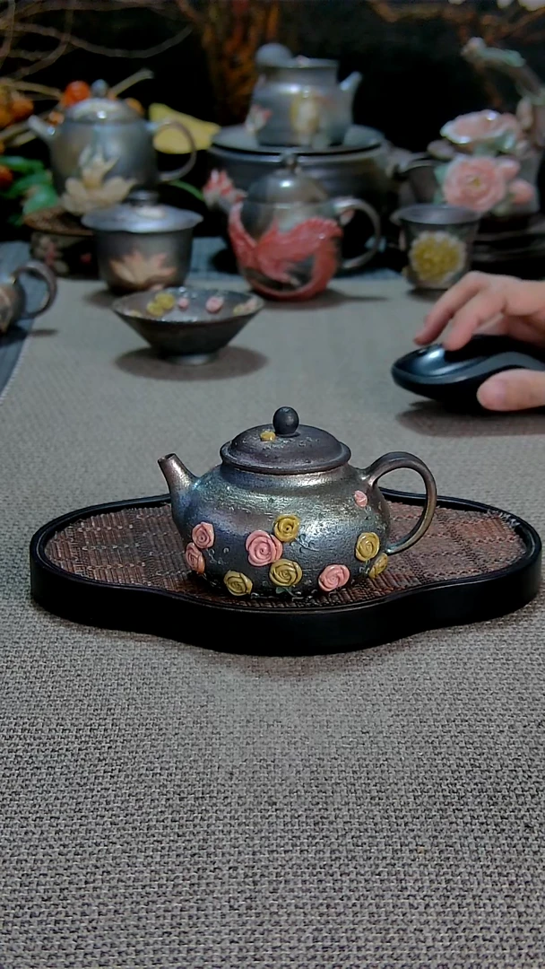 .*⁷颜老师玫瑰花园柴烧壶