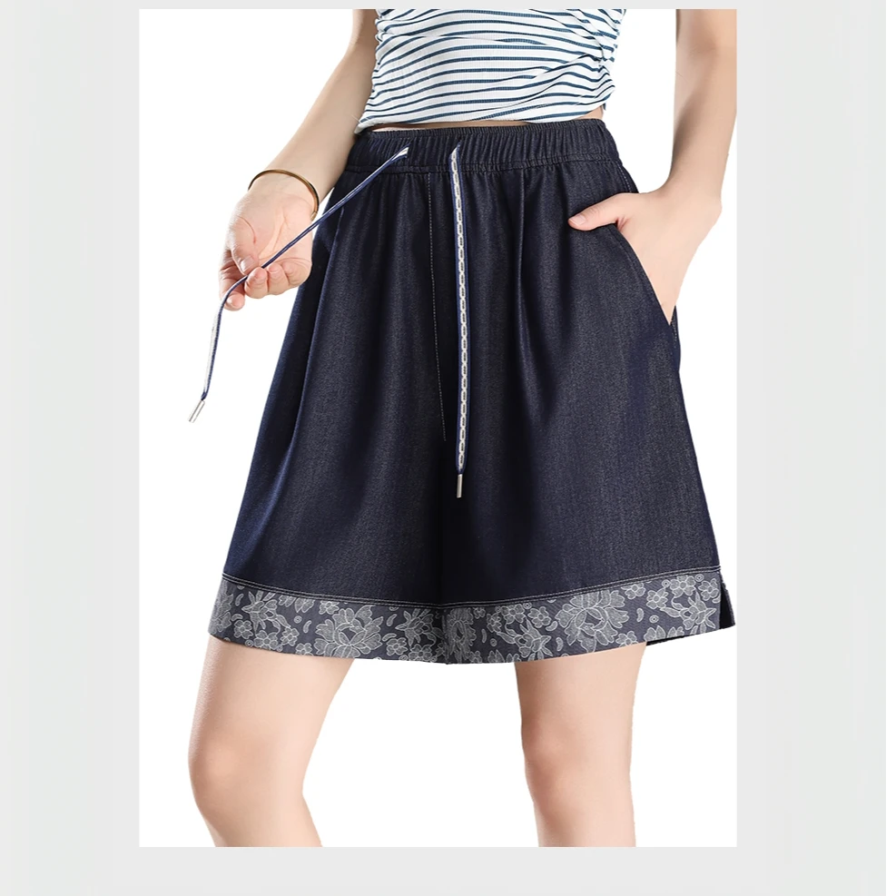 丹宁夏季艾香防蚊时尚减龄薄款中腰凉感牛仔短裤休闲女士短裤Y-63