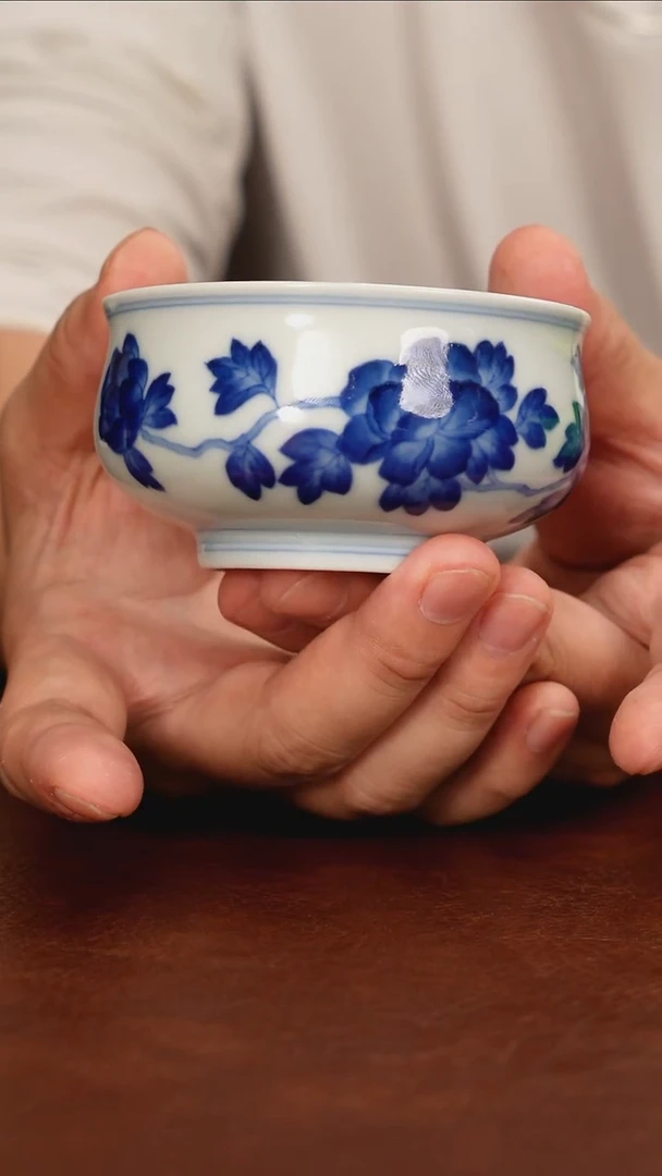 景德镇瓷器，青花瓷手绘茶具~