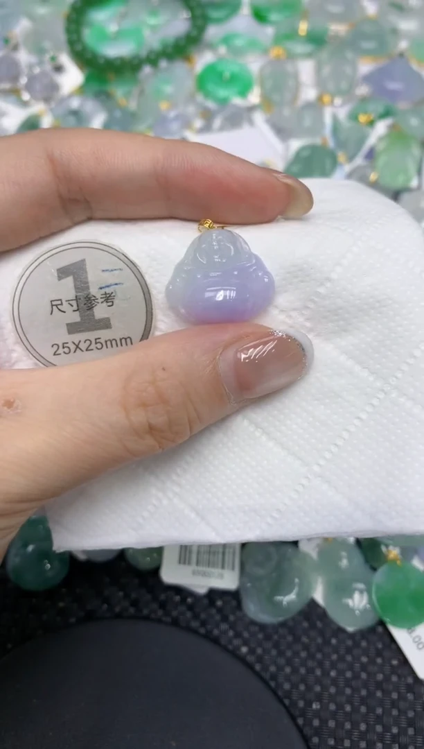 颈饰18K金镶嵌翡翠11111111