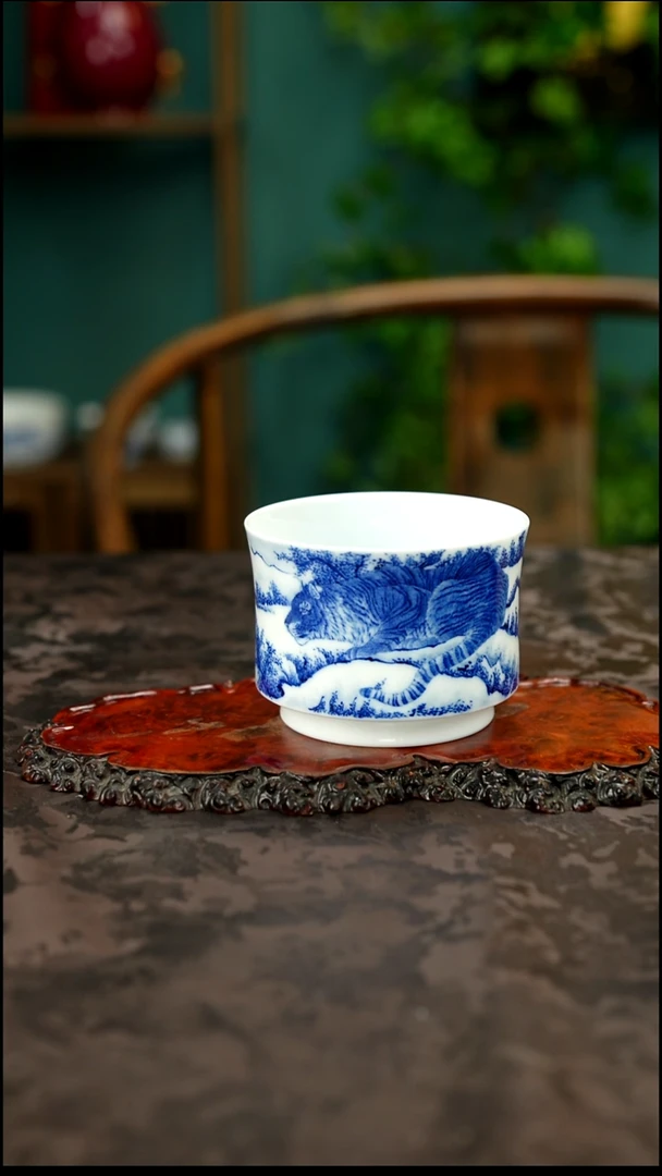 画堂春老虎雪景主人杯