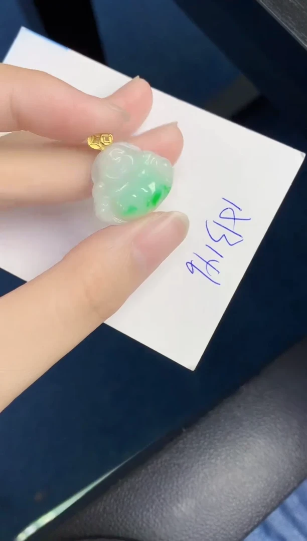 翡翠银S925镶嵌颈饰天然翡翠緬甸A貨