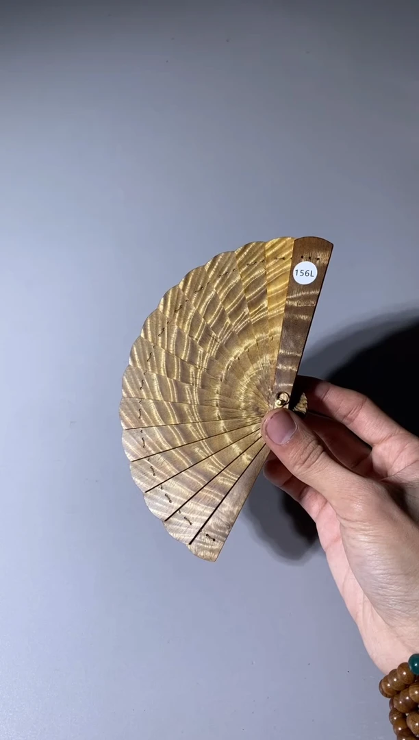 【闪购商品】金丝楠156号10cm金丝楠迷你扇