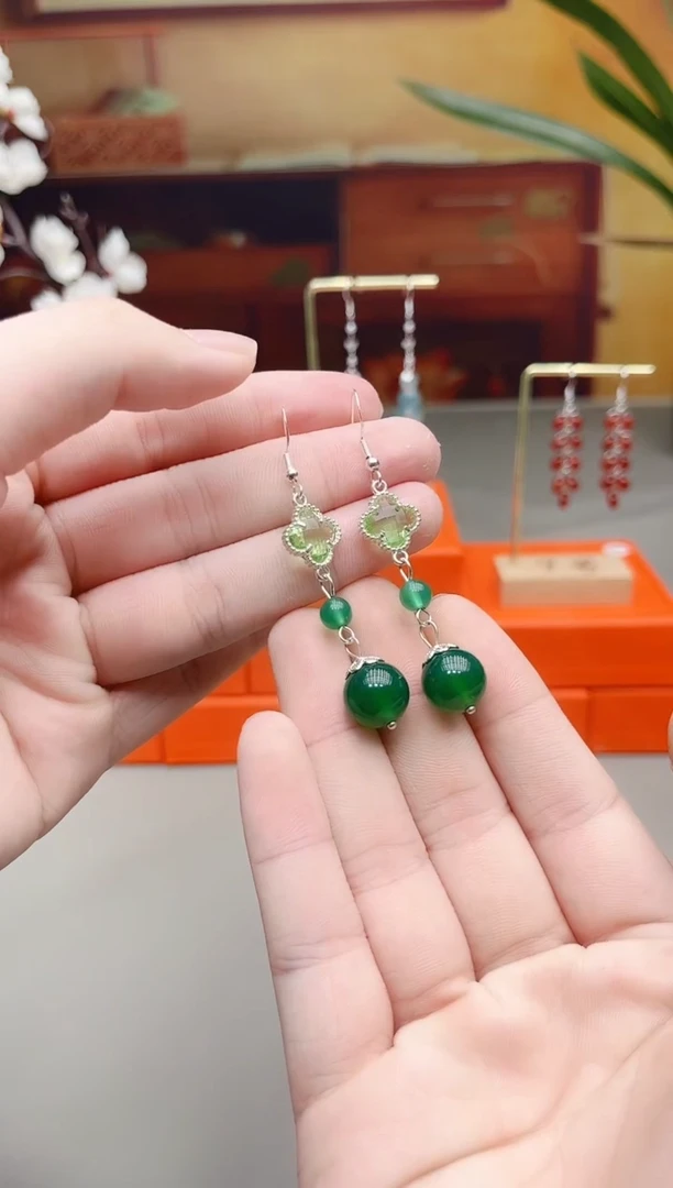 未镶嵌耳钉玛瑙/玉髓705