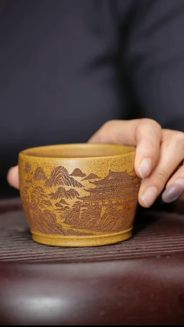 茶杯紫砂高端宜兴紫砂主人杯福利放漏
