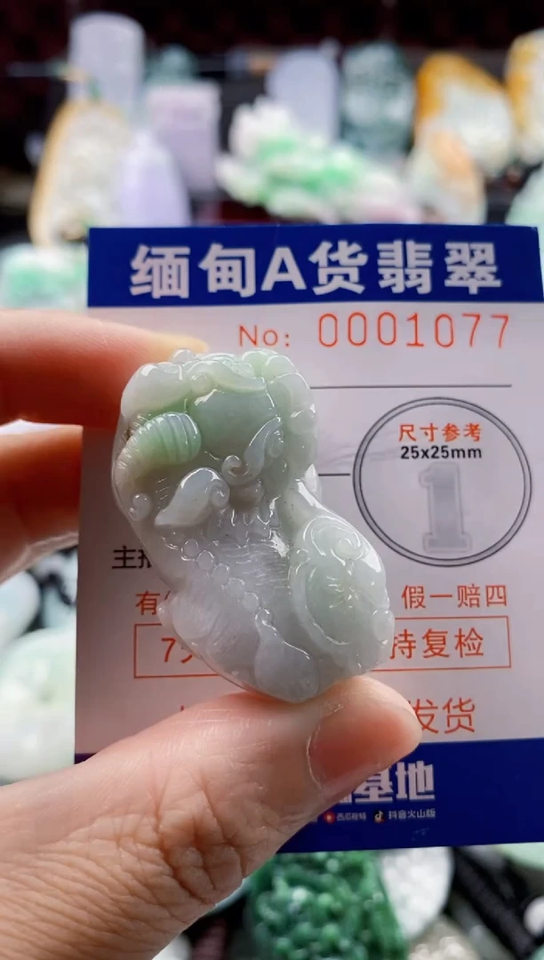 翡翠未镶嵌吊坠(不含链)1