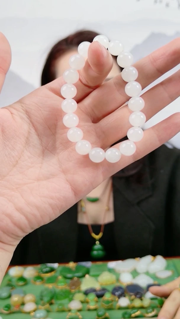未镶嵌手链和田玉手串