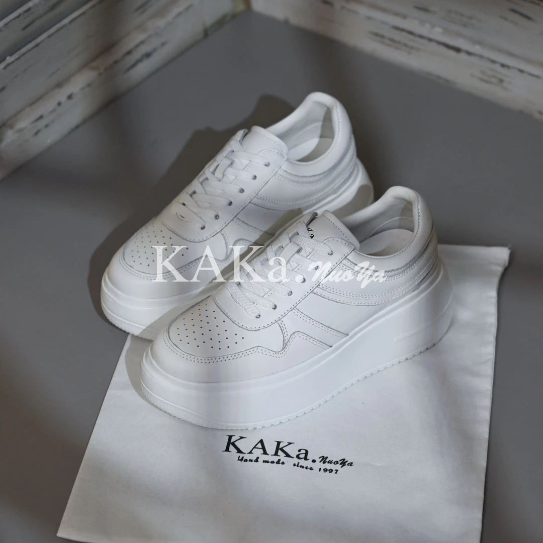 KAKA NUOYA 2152  时尚百搭春季厚底系带板鞋