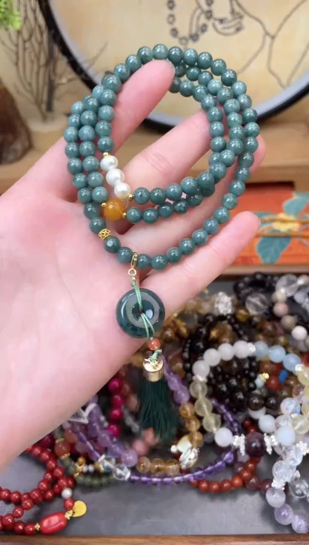 【闪购商品】翡翠手饰未镶嵌455手串