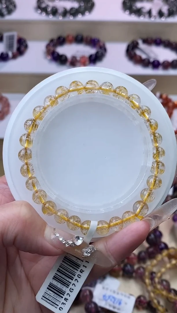【闪购商品】水晶手链未镶嵌黄金超七单圈7m+