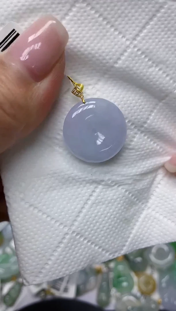 颈饰18K金镶嵌翡翠11111111