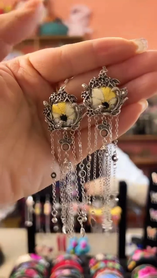 织绣艺枝独绣老绣饰品434