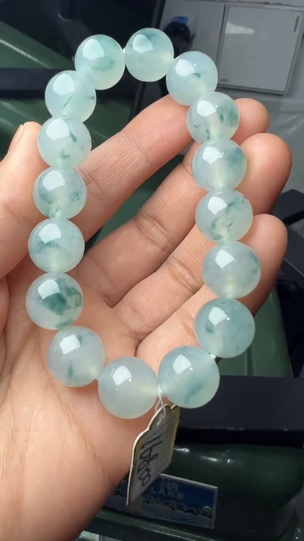 未镶嵌手串翡翠缅甸翡翠A货卡12.6左右