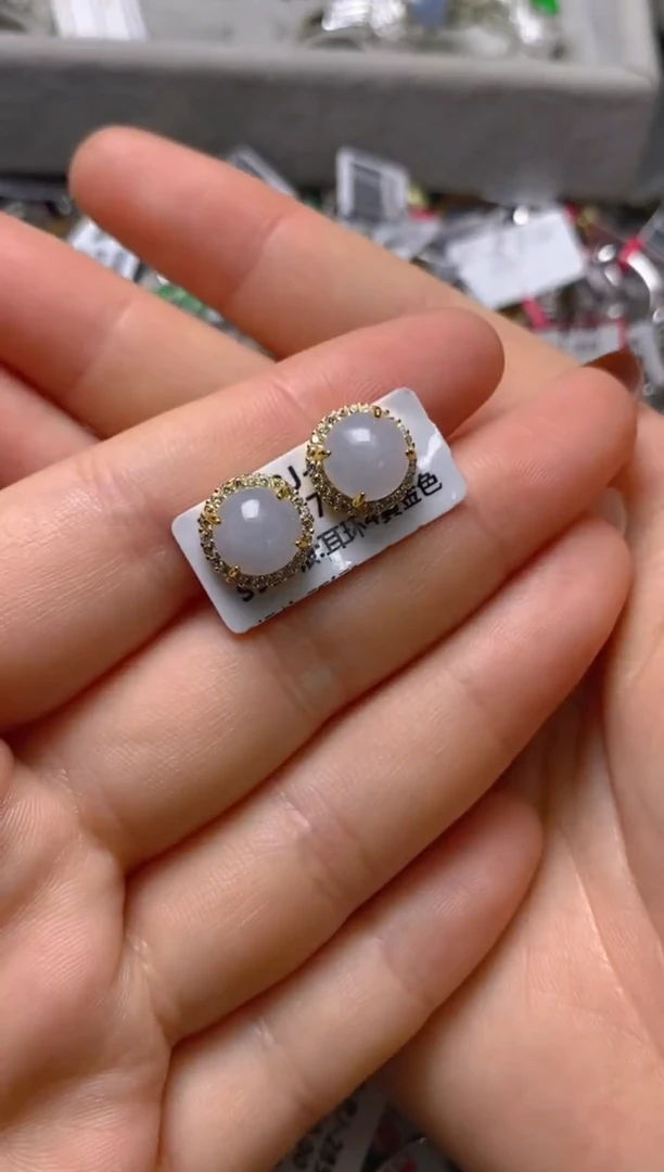 银S925镶嵌戒指翡翠百内无证书