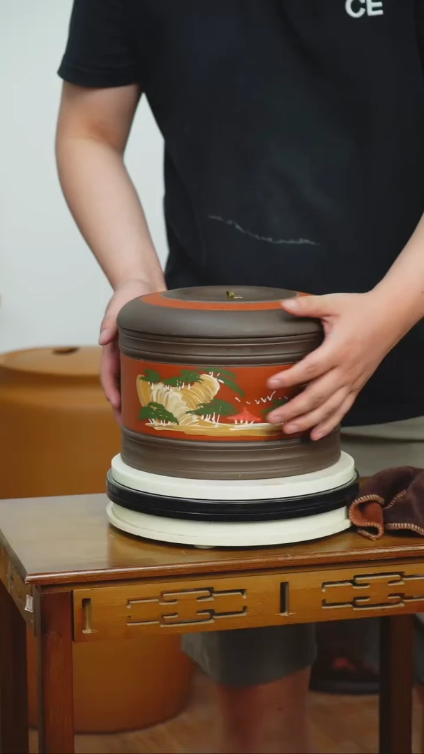 宜兴原矿紫砂茶叶罐