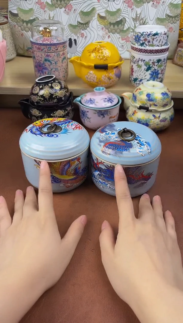 陶陶瓷茶具摆件旅行套组