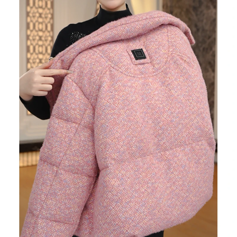 洋气减龄时尚羽绒服2025冬季新款宽松休闲加厚保暖外套