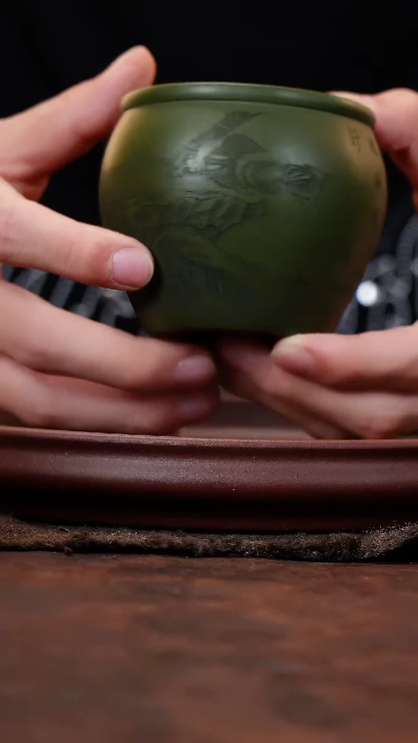 茶杯紫砂宽堂紫砂--小猫