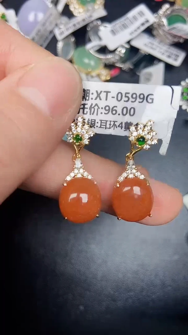 银S925镶嵌戒指翡翠2470