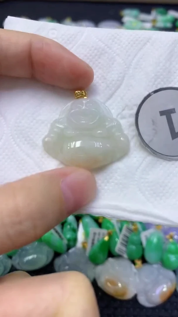颈饰未镶嵌翡翠天然缅甸翡翠A货