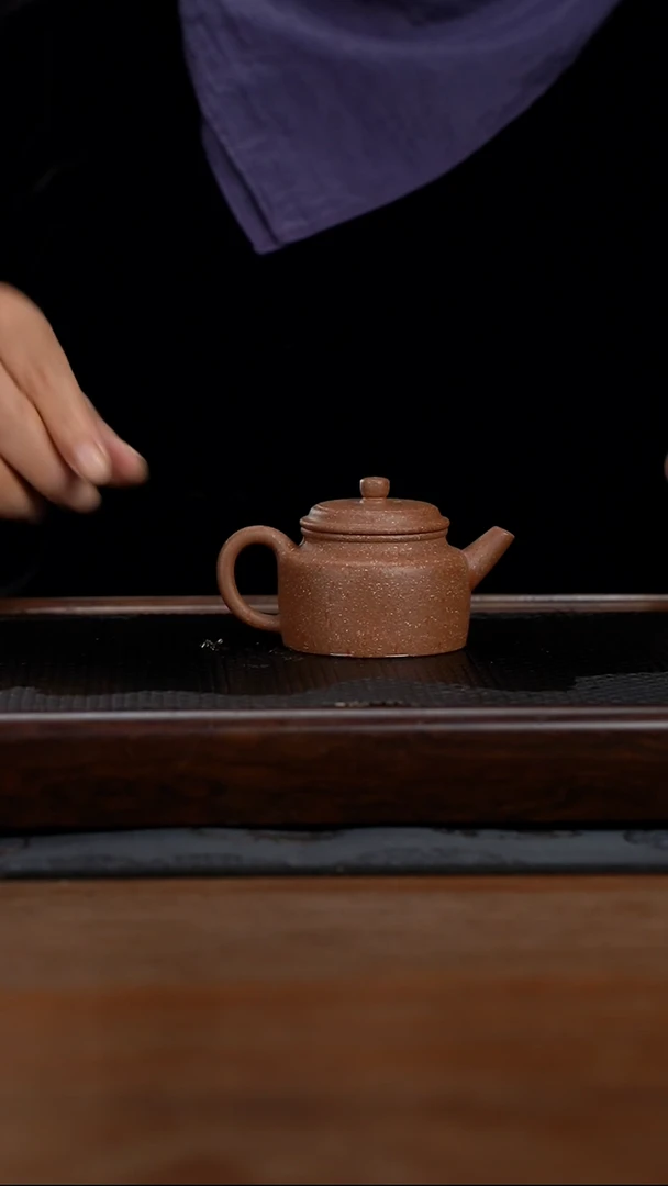 茶壶紫砂100cc黄龙山原矿段泥德钟2
