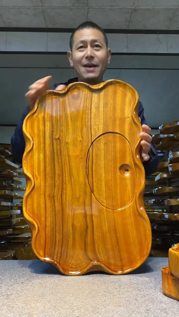 实木原木茶盘 一物一拍(不含配件）