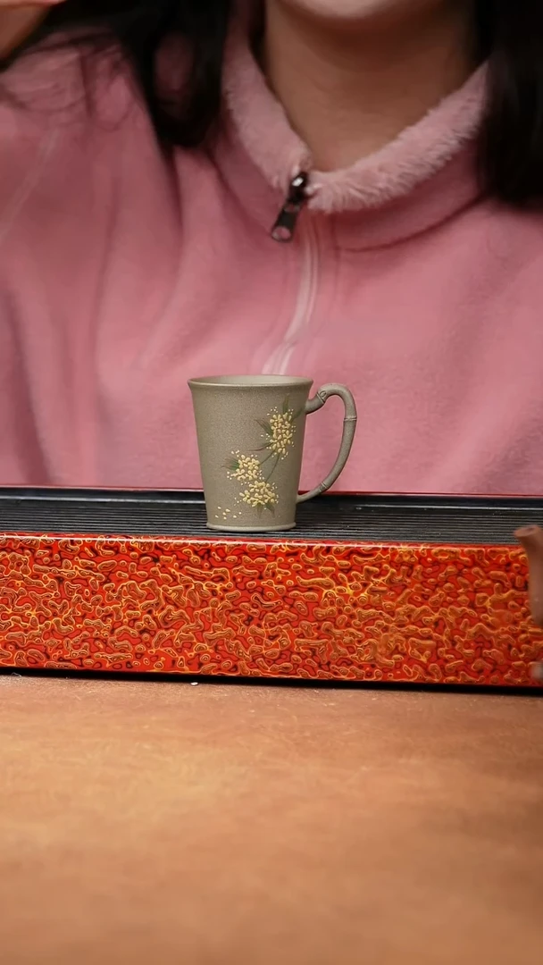 【闪购商品】紫砂杯子手工泥绘主人杯闻香杯