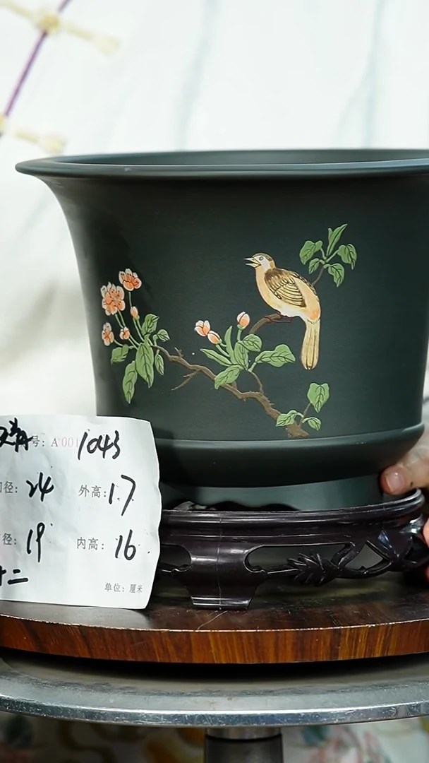 紫砂花盆1043+S紫砂花盆紫砂