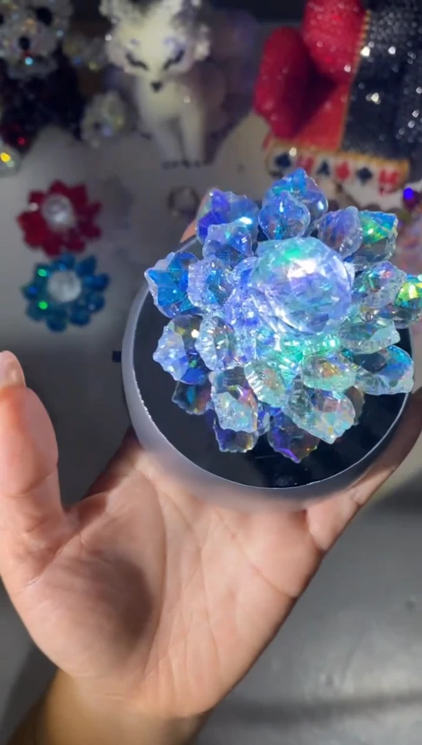 玻璃2952莲花材料包1套带灯座天堂之光